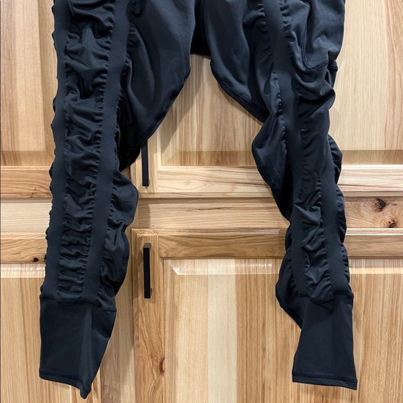 Skinnify Black Women’s Resistance Band Workout Performance Sz L Leggings 6 Bands - Picture 5 of 16